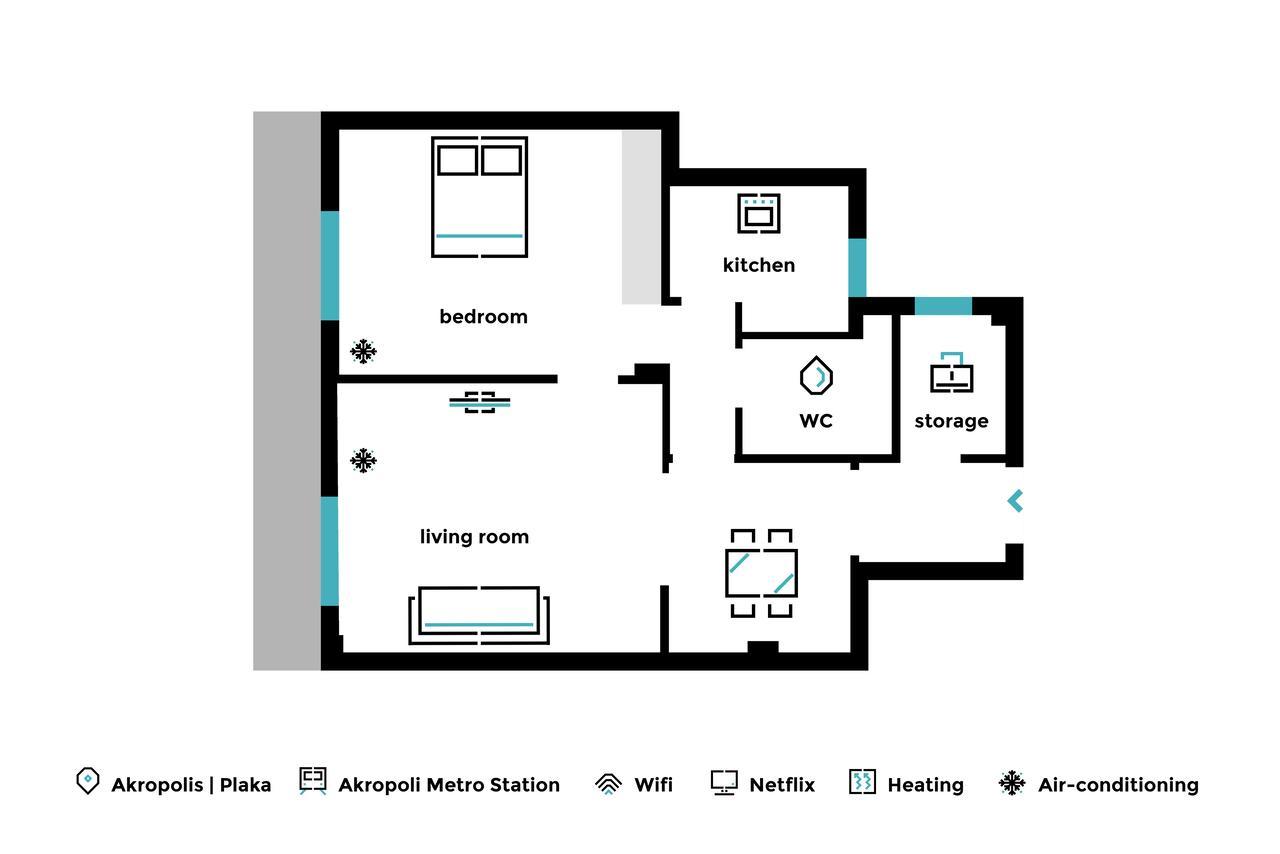 Acropolis Heart 1Bd Apartment In Plaka By Upstreet Афіни Екстер'єр фото